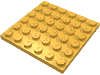 Набор LEGO Plate 6 x 6, Bright Light Orange