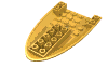 Набор LEGO Aircraft Fuselage Curved Forward 6 x 10 Bottom, Bright Light Orange