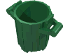 Набор LEGO Container, Trash Can with 2 Cover Holders, Зеленый