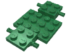Набор LEGO Vehicle Base 4 x 7 x 2/3, Зеленый