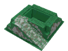 Набор LEGO Baseplate Raised 32 x 32 with Ramp and Pit, Gray Rocks, Gray Print [6086 / 6081], Зеленый