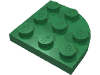 Набор LEGO Plate, Round Corner 3 x 3, Зеленый