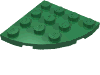 Набор LEGO Plate Round Corner 4 x 4, Зеленый