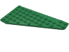 Набор LEGO Wedge, Plate 7 x 12 Wing Left, Зеленый