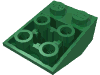 Набор LEGO Slope Inverted 33В° 3 x 2 [Connections between Studs], Зеленый