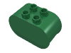 Набор LEGO Duplo, Brick 2 x 4 x 2 Rounded Ends, Зеленый