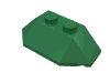 Набор LEGO Wedge 2 x 4 Triple, Зеленый