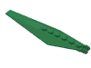 Набор LEGO Hinge Plate 1 x 12 with Angled Side Extensions and Tapered Ends, Зеленый