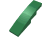 Набор LEGO Slope Curved 4 x 1 No Studs [Stud Holder with Asymmetric Ridges], Зеленый