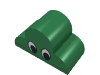 Набор LEGO Brick, Modified 2 x 4 x 2 No Studs, Triple Curved Top with Eyes Simple Print, Зеленый