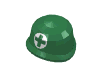 Набор LEGO Minifig Army Helmet with White Cross [Medic] Print, Зеленый