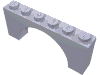Набор LEGO Brick Arch 1 x 6 x 2 - Thick Top with Reinforced Underside, Светло-сиреневый