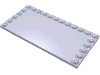 Набор LEGO Tile Special 6 x 12 with Studs on Edges, Светло-сиреневый