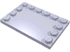 Набор LEGO Tile Special 4 x 6 with Studs on Edges, Светло-сиреневый