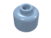 Набор LEGO Minifig Head Plain [Blocked Open Stud], Bright Light Blue