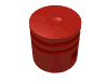 Набор LEGO Technic Engine Piston Round, Rust