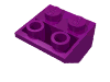 Набор LEGO Slope Inverted 45В° 2 x 2 [Ovoid Bottom Pin], Фиолетовый