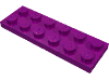 Набор LEGO Plate 2 x 6, Фиолетовый