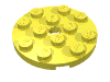 Набор LEGO Plate Round 4 x 4 with Pin Hole, Bright Light Yellow