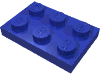 Набор LEGO Plate 2 x 3, Dark Blue-Violet