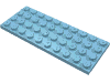 Набор LEGO Plate 4 x 10, Небесно-голубой