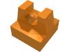 Набор LEGO Tile Special 1 x 1 with Clip and Straight Tips, Оранжевый