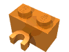 Набор LEGO Brick Special 1 x 2 with Vertical Clip [Thick U Clip], Оранжевый