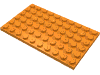 Набор LEGO Plate 6 x 10, Оранжевый