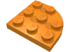 Набор LEGO Plate, Round Corner 3 x 3, Оранжевый