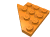 Набор LEGO Wedge Plate 4 x 4 Wing Right, Оранжевый