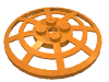 Набор LEGO Dish 6 x 6 Inverted [Radar / Webbed / anti-studs at  90В°], Оранжевый