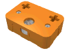 Набор LEGO Technic Axle Connector Rectangular Triple Spring-Loaded, Оранжевый