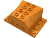 Набор LEGO Engine Block 4 x 6 x 2 with Wedge Cutouts and Technic Holes, Оранжевый