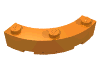 Набор LEGO Brick Round Corner 4 x 4 Macaroni Wide with 3 Studs, Оранжевый