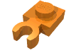 Набор LEGO Plate Special 1 x 1 with Clip Vertical [Thick Open O Clip], Оранжевый