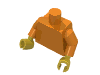 Набор LEGO Torso Plain / White Arms / Yellow Hands, Оранжевый