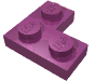 Набор LEGO Plate 2 x 2 Corner, Пурпурный