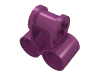 Набор LEGO Technic Axle and Pin Connector Perpendicular Double, Пурпурный