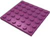 Набор LEGO Plate 6 x 6, Пурпурный