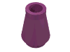 Набор LEGO Cone 1 x 1 [No Top Groove], Пурпурный
