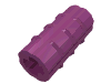 Набор LEGO Technic Axle Connector Ridged [with x Hole x Orientation], Пурпурный