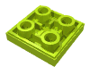 Набор LEGO Tile Special 2 x 2 Inverted, Лайм