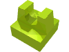 Набор LEGO Tile Special 1 x 1 with Clip and Straight Tips, Лайм