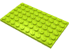 Набор LEGO Plate 6 x 10, Лайм