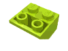 Набор LEGO Slope Inverted 45В° 2 x 2 [Ovoid Bottom Pin], Лайм