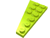 Набор LEGO Wedge Plate 6 x 3 Right, Лайм