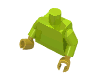 Набор LEGO Torso Plain / White Arms / Yellow Hands, Лайм