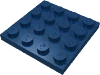 Набор LEGO Plate 4 x 4, Темно-синий