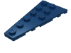 Набор LEGO Wedge Plate 6 x 3 Left, Темно-синий
