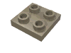Набор LEGO Plate Special 2 x 2 with Pin on Bottom [Undetermined Type], Dark Tan